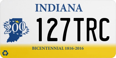 IN license plate 127TRC