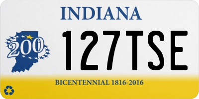 IN license plate 127TSE