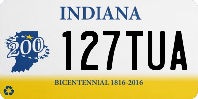 IN license plate 127TUA