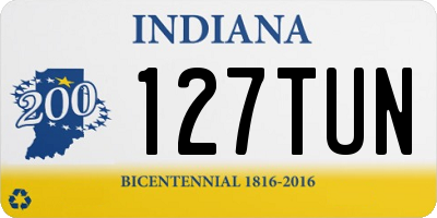 IN license plate 127TUN