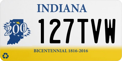 IN license plate 127TVW