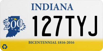 IN license plate 127TYJ