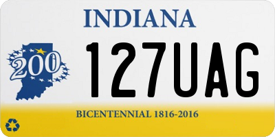 IN license plate 127UAG