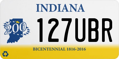 IN license plate 127UBR
