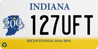 IN license plate 127UFT