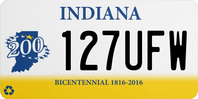 IN license plate 127UFW