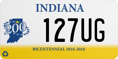 IN license plate 127UG