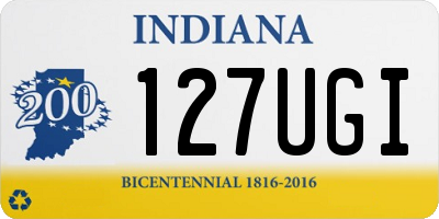 IN license plate 127UGI