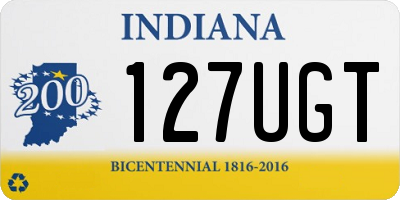 IN license plate 127UGT