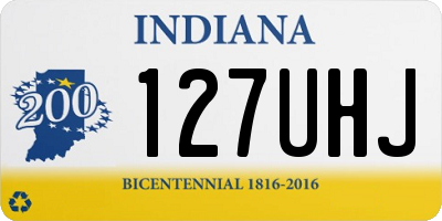 IN license plate 127UHJ