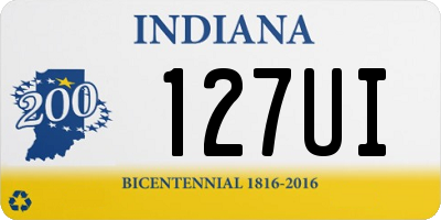 IN license plate 127UI