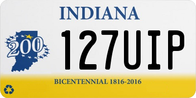 IN license plate 127UIP