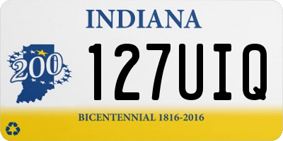 IN license plate 127UIQ