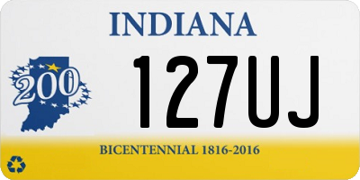 IN license plate 127UJ