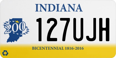 IN license plate 127UJH