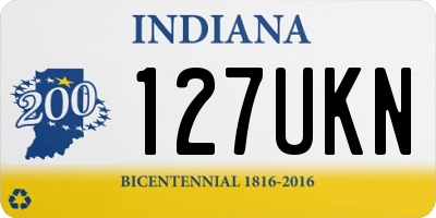 IN license plate 127UKN
