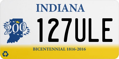IN license plate 127ULE