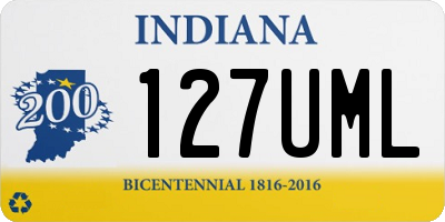 IN license plate 127UML