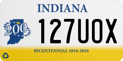 IN license plate 127UOX