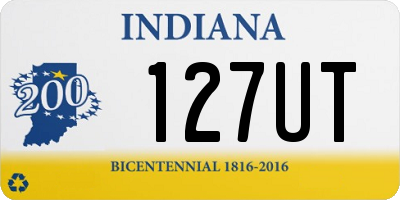 IN license plate 127UT