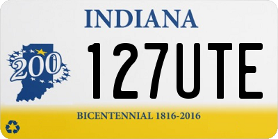 IN license plate 127UTE