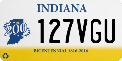 IN license plate 127VGU