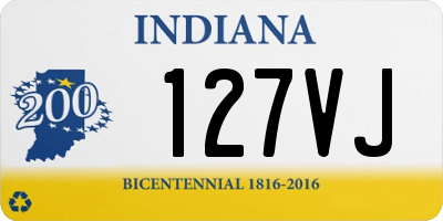 IN license plate 127VJ