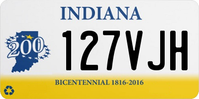 IN license plate 127VJH