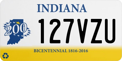 IN license plate 127VZU