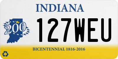 IN license plate 127WEU