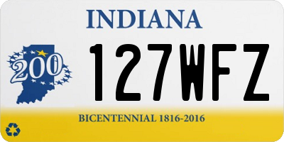 IN license plate 127WFZ