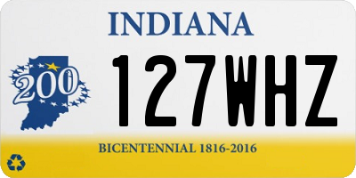 IN license plate 127WHZ