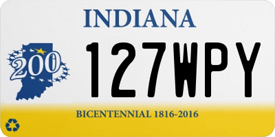 IN license plate 127WPY
