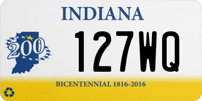 IN license plate 127WQ