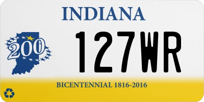 IN license plate 127WR