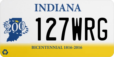 IN license plate 127WRG