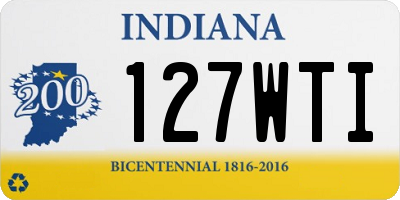 IN license plate 127WTI