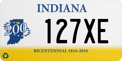 IN license plate 127XE