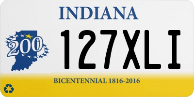 IN license plate 127XLI