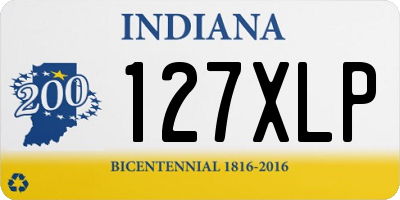 IN license plate 127XLP