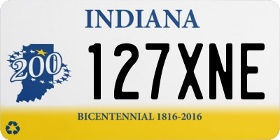 IN license plate 127XNE