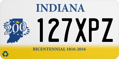 IN license plate 127XPZ