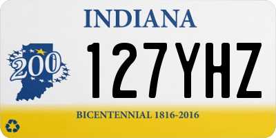 IN license plate 127YHZ