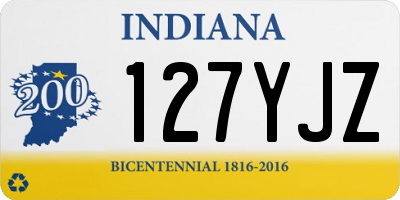 IN license plate 127YJZ