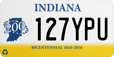 IN license plate 127YPU