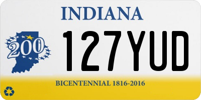 IN license plate 127YUD