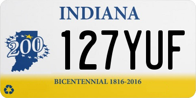 IN license plate 127YUF