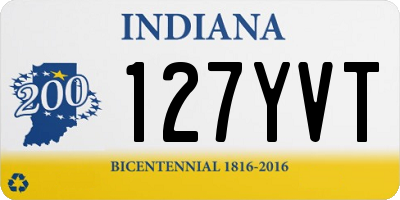 IN license plate 127YVT