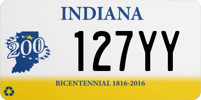 IN license plate 127YY