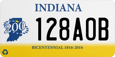 IN license plate 128AOB